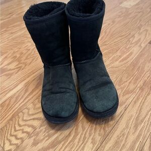 UGG Black Plush Boots